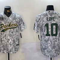 Men's Green Bay Packers Jordan Love #10 Arctic Camo Salute to Service Limited Jersey1