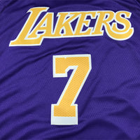 Men's Los Angeles Lakers Carmelo Anthony #7 Purple Fast Break Replica Jersey1