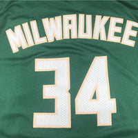 Men's Milwaukee Bucks Giannis Antetokounmpo #34 Green Player Jersey1
