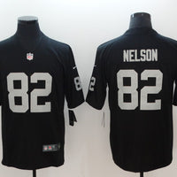 Men's Las Vegas Raiders Jordy Nelson #82 Black Game Player Jersey1