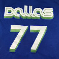 Men's Dallas Mavericks Luka Doncic #77 Blue 2022/23 Swingman Jersey1 - City Edition