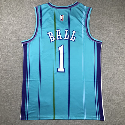 Men's Charlotte Hornets LaMelo Ball #1 Teal 2023/24 Swingman Replica jersey1 - Classic Edition