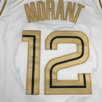 Men's Memphis Grizzlies Ja Morant #12 White Classics Swingman Jersey1