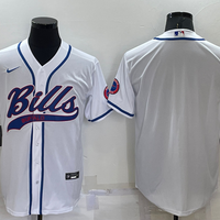 Men's Buffalo Bills White Blank Jersey1