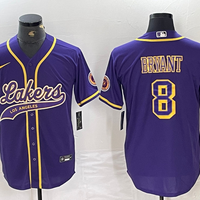 Men's Los Angeles Lakers Kobe Bryant #8 Purple Limited Player Jersey