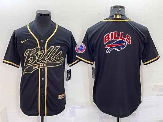 Men's Buffalo Bills Black Game Jersey1