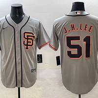 Men's San Francisco Giants Jung Hoo Lee #51 Gray Limited Player Jersey