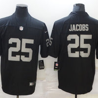 Men's Las Vegas Raiders Josh Jacobs #25 Black Game Jersey1