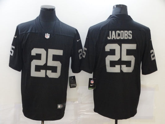 Men's Las Vegas Raiders Josh Jacobs #25 Black Game Jersey1