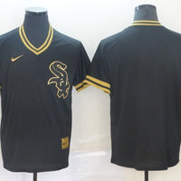 Men's Chicago White Sox Black Cooperstown Collection Blank Jersey1