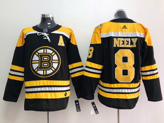 Men's Boston Bruins Cam Neely #8 Black Replica Jersey1