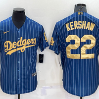 Men's Los Angeles Dodgers Clayton Kershaw #22 Blue Game Jersey1