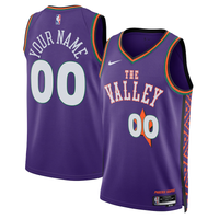 Men's Phoenix Suns Purple 2024/25 Custom Swingman Jersey1 - City Edition