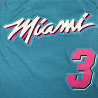Men's Miami Heat Dwyane Wade #3 Blue Swingman Player Jersey1