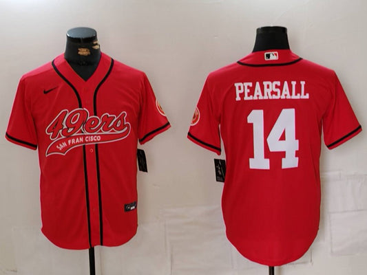 Men's San Francisco 49ers Ricky Pearsall #14 Red Game Player Jersey2