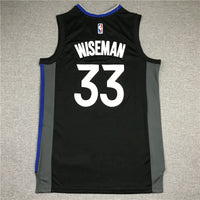 Men's Golden State Warriors James Wiseman #33 Black Swingman Jersey1