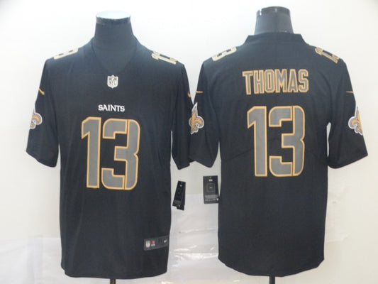 Men's New Orleans Saints Michael Thomas #13 Black Authentic Game Jersey1