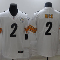 Men's Pittsburgh Steelers Michael Vick #2 White Game Jersey1