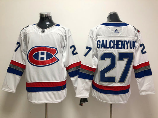 Men's Montreal Canadiens Alex Galchenyuk #27 White Player Game Jersey1