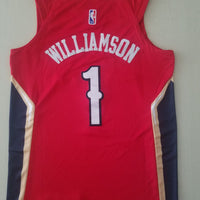 Men's New Orleans Pelicans Zion Williamson #1 NBA Red Swingman Jersey1