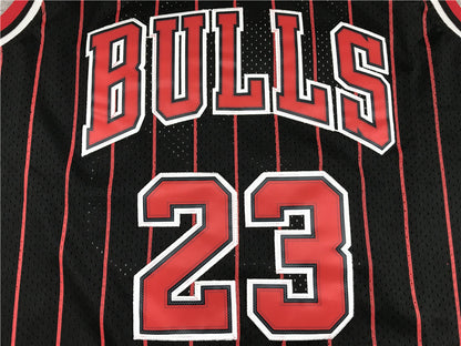 Men's Chicago Bulls Michael Jordan #23 Black Classics 1996-97 Authentic Jersey1