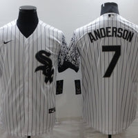 Men's Chicago White Sox Tim Anderson #7 White Fashion Stitched Jersey1