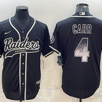 Men's Las Vegas Raiders Derek Carr #4 Black Game Player Jersey1 Joint Edition