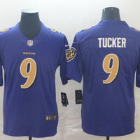 Men's Baltimore Ravens Justin Tucker #9 Purple Alternate Game Jersey1