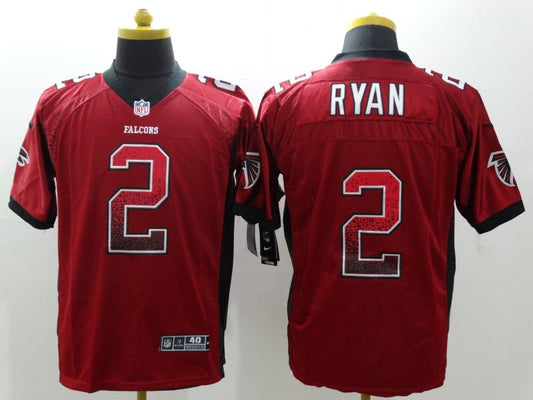 Men's Atlanta Falcons Matt Ryan #2 Red Game Player Jersey1