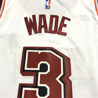 Men's Miami Heat Dwyane Wade #3 White 2022/23 Swingman Jersey1 - Classic Edition