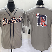 Men's Detroit Tigers Gray Replica Team Jersey1
