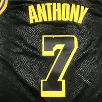 Men's Los Angeles Lakers Carmelo Anthony #7 Black City Edition Swingman Jersey1