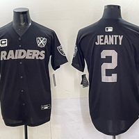 Men's Las Vegas Raiders Ashton Jeanty #2 Black Team Game Player Jersey
