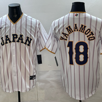 Men's Japan Baseball Yoshinobu Yamamoto #18 White 2026 World Baseball Classic Home Stadium Jersey