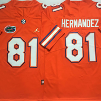 Men's Florida Gators Aaron Hernandez #81 Orange Player Game Jersey