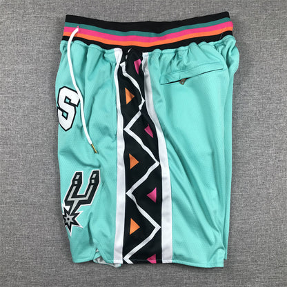 Men's San Antonio Spurs Green City Edition Pocket Shorts1