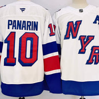 Men's New York Rangers Artemi Panarin #10 White Player Jersey