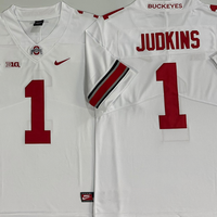 Men's Ohio State Buckeyes Quinshon Judkins #1 White Player Jersey