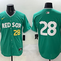 Men's Boston Red Sox Kristian Campbell #28 Green 2025 City Connect Limited Player Jersey