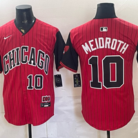 Men's Chicago White Sox Chase Meidroth #10 Red/Black 2025 City Connect Limited Player Jersey