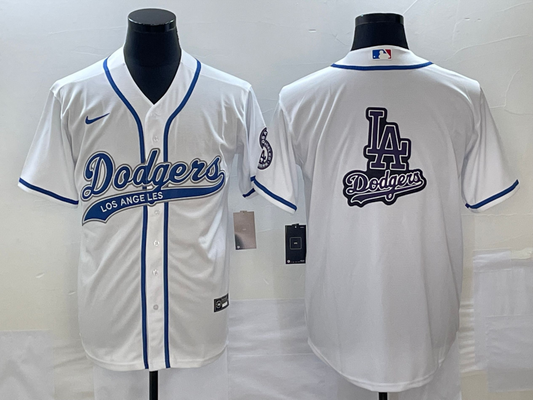 Men's Los Angeles Dodgers White Team Jersey1 Joint Edition