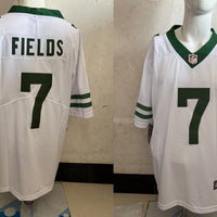 Men's New York Jets Justin Fields #7 Legacy White Game Jersey