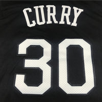 Men's Golden State Warriors Stephen Curry #30 Black Fast Break Replica Jersey1