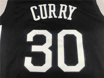 Men's Golden State Warriors Stephen Curry #30 Black Fast Break Replica Jersey1