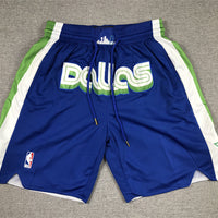 Men's Dallas Mavericks Blue 2022/23 City Edition Basketball Shorts1