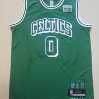 Men's Boston Celtics Jayson Tatum Green Swingman Player Jersey1 - City Edition