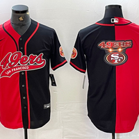 Men's San Francisco 49ers Red/Black Team Jersey1 Joint Edition