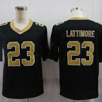Men's New Orleans Saints Marshon Lattimore #23 Black Game Jersey1