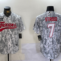 Men's Houston Texans C.J. Stroud #7 Arctic Camo 2024 Salute to Service Player Jersey1