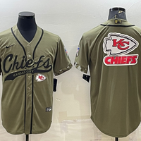 Men's Kansas City Chiefs Olive 2022 Salute To Service Limited Jersey1